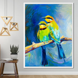Blue Tailed Bee Eaters  - NicheCanvas