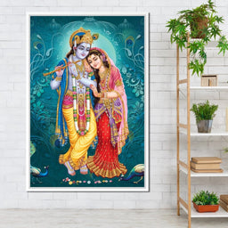 Radha & Krishna Couple - NicheCanvas