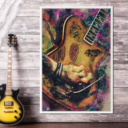 Johnny Depp's Guitar - Abraham Szomor - NicheCanvas