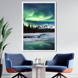 Northern Lights Landscape - Lucas Moore - NicheCanvas