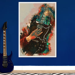 Angus Young's Guitar - Abraham Szomor - NicheCanvas
