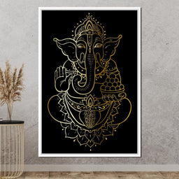 Golden Ganesha - NicheCanvas