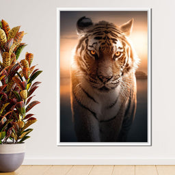 Tiger Orange Eyes - Zenzdesign - NicheCanvas