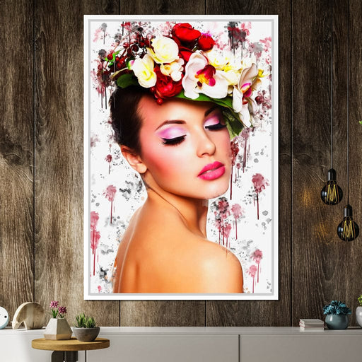 Flower Devine MixArt - Johanjjf Canvas Print