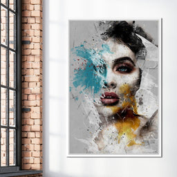 Mixart Female Portrait - Johanjjf - NicheCanvas