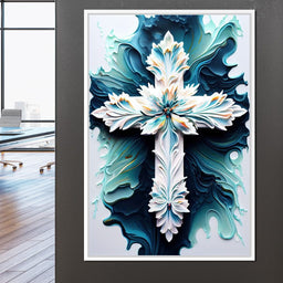 Floral Cross 06 - Neal Hackett  - NicheCanvas