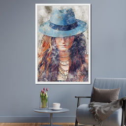 Girl in a Hat - Mateo - NicheCanvas
