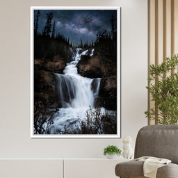 Milky Way Waterfall - Lucas Moore - NicheCanvas