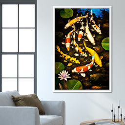 Koi Fishes - NicheCanvas