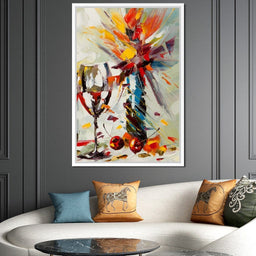 Wine & Flowers - NicheCanvas