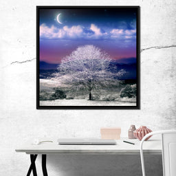 Fantasy Winter Scene - NicheCanvas