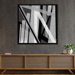 Black & White Lines v2 - Andy Brackpool - NicheCanvas