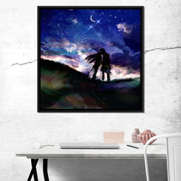 Kissing Under the Stars - NicheCanvas