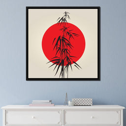 Red and Black Bamboo - NicheCanvas