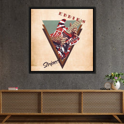 Eddie Van Halen's Guitar Retro - Abraham Szomor - NicheCanvas