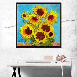 Impressionist Sunflowers - NicheCanvas