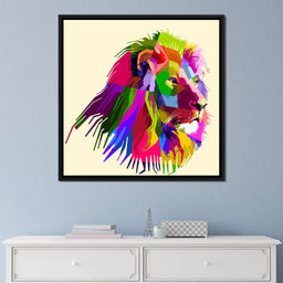 Pop Art Lion - NicheCanvas