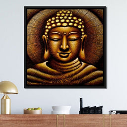 Meditating Buddha Portrait - NicheCanvas