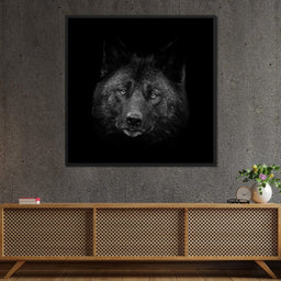 Black and White Wolf - NicheCanvas