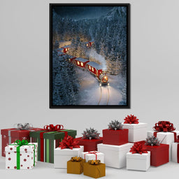 Christmas Train - NicheCanvas