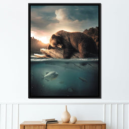 Floating Bear - Zenzdesign - NicheCanvas