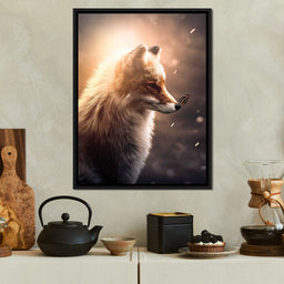 Fox Butterfly Glow - Zenzdesign - NicheCanvas