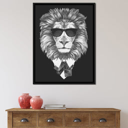 Dressed Up Lion - NicheCanvas