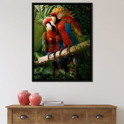 Beautiful Parrots - Milos Karanovic - NicheCanvas