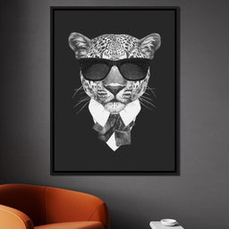 Dressed Up Leopard - NicheCanvas