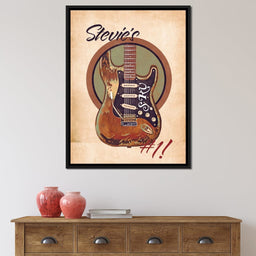 Stevie Ray Vaughan's Guitar Retro - Abraham Szomor - NicheCanvas