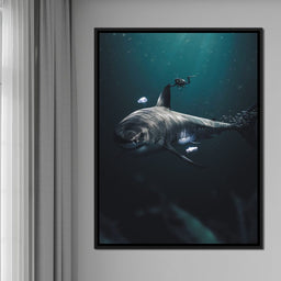 Megalodon - Zenzdesign - NicheCanvas