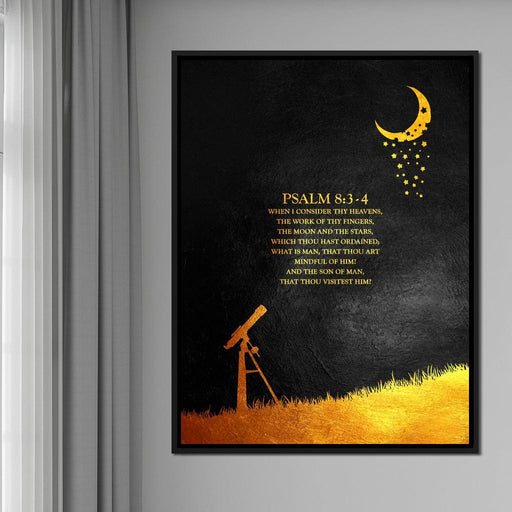 Psalm 8:1-4 - ABConcepts Canvas Print