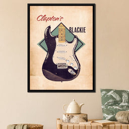 Eric Clapton's Blackie Guitar Retro - Abraham Szomor - NicheCanvas