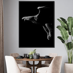 Black and White Eagle - NicheCanvas