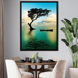 Cyan Tree - NicheCanvas