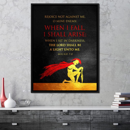 Micah 7:8 - ABConcepts Canvas Print