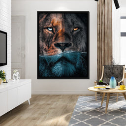 Diving Lion - Zenzdesign - NicheCanvas