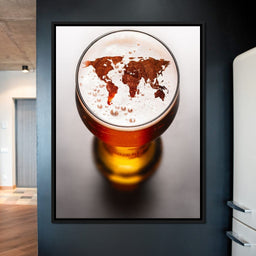 World Map Beer - NicheCanvas