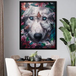 Floral Wolf - Zenzdesign - NicheCanvas