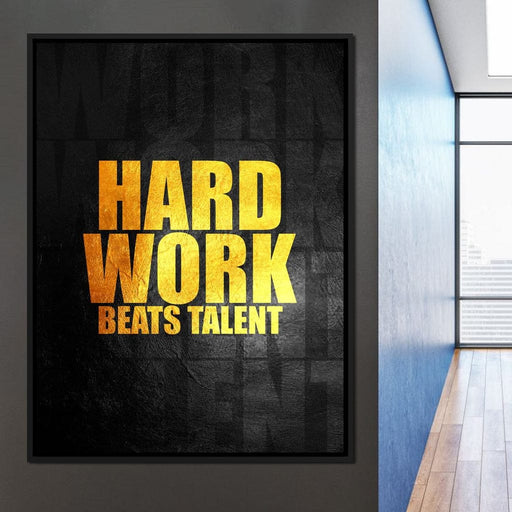 Hard Work Beats Talent - ABConcepts Canvas Print