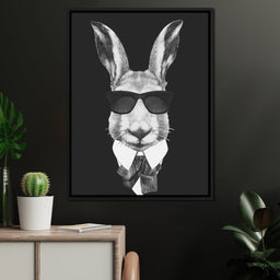 Dressed Up Rabbit - NicheCanvas