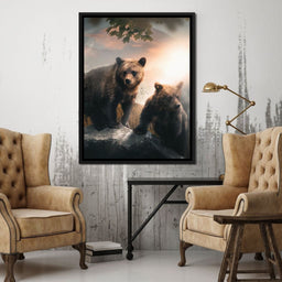 Sunset Bears - Zenzdesign - NicheCanvas