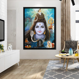 Lord Shiva Portrait - NicheCanvas