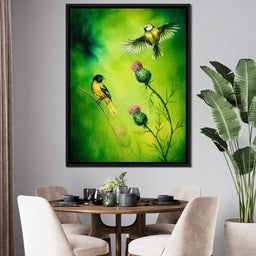 Emerald Songbirds - NicheCanvas