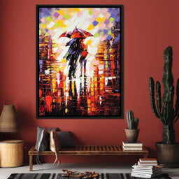 Enamoured Under The Umbrella - NicheCanvas