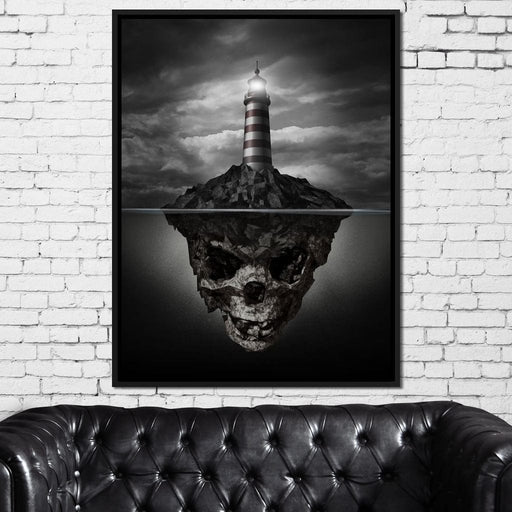 Skull Lighthouse Canvas Print