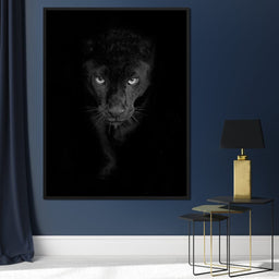 Black and White Panther - NicheCanvas