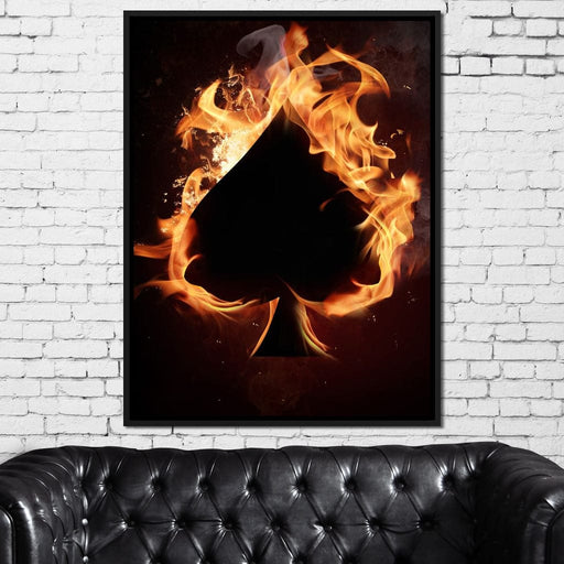 Spade on Fire Canvas Print