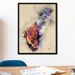 Flea's Bass Guitar - Abraham Szomor - NicheCanvas