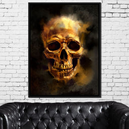 Golden Skull - NicheCanvas